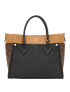 On My Side, &pound;2,500, Handbags, Beige/Black/Brown, Canvas/Leather, Back view